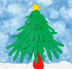 Manualidades navideñas/ Un árbol de navidad de papel/ Decoración con materiales reciclados/ Mejorado la motricidad fina en niños