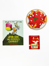 Actividad educativa sobre la alimentación infantil/ Puzzle para niños pequeños sobre comida saludable