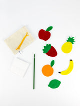 Materiales didácticos de frutas para educación infantil/Actividades de pesca con frutas de tela