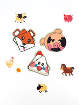 aprendizaje sensorial para bebés/formas geométricas animales