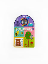 Libro didáctico para bebés/Libro con sonaja para estimular los sentidos del bebé