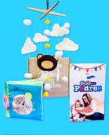 Estimulación sensorial temprana/ Móvil para cuna con figuras de nubes