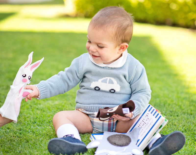 Despierta su amor por la lectura desde bebé. Estimulación sensorial para bebés. Libros sensoriales para bebés. Títeres de peluche para bebés. Libros con solapas. 