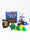 Materiales educativos para fomentar el desarrollo temprano / Juego y libro para desarrollar habilidades cognitivas en niños