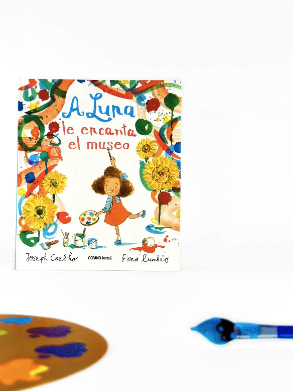 Aventuras artísticas con  "A Luna le encanta el museo"/Kit de lectura y arte para niños de 3 a 6 años/Desarrollo artístico y emocional en niños pequeños